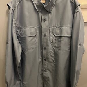 Duluth Trading Co Men's Light Gray Shirt Jacket